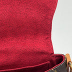 Louis Vuitton Tambourine Crossbody Pochette Shoulder Bag Monogram Brown — view 9