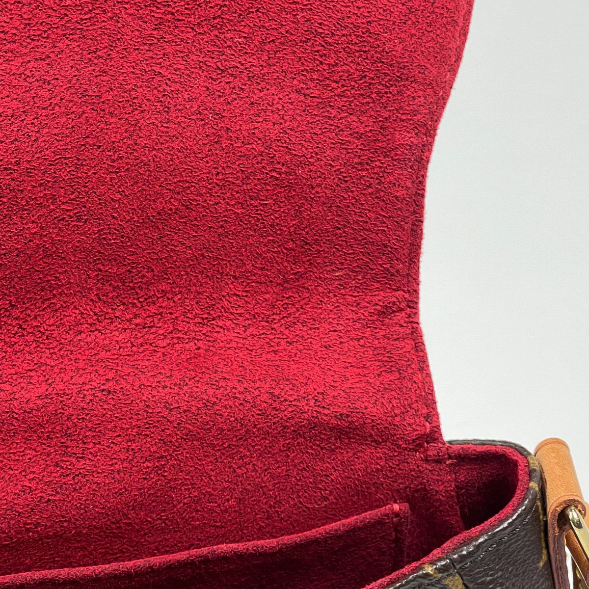 Louis Vuitton Tambourine Crossbody Pochette Shoulder Bag Monogram Brown — view 9