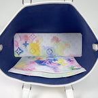 Louis Vuitton Weekend Tote GM Monogram Water Color Multicolor White — view 8