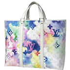 Louis Vuitton Weekend Tote GM Monogram Water Color Multicolor White
