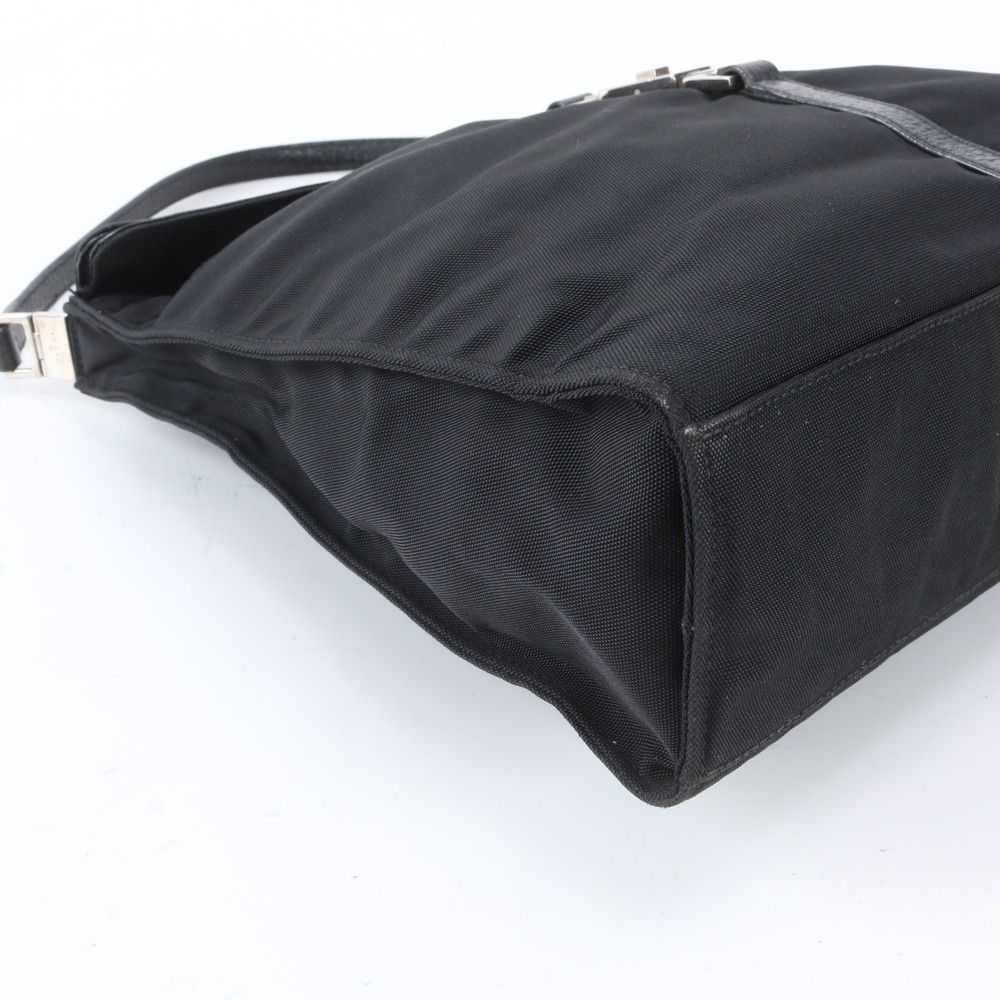 Gucci Jackie 001 Leather Nylon Shoulder Bag Hand Black — view 6