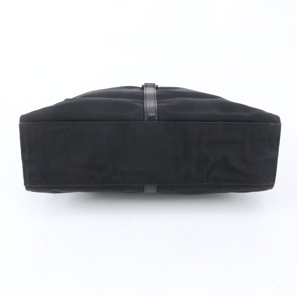 Gucci Jackie 001 Leather Nylon Shoulder Bag Hand Black — view 5