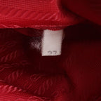 Prada Tessuto Nylon Triangle Logo Tote Shoulder Hand — view 9