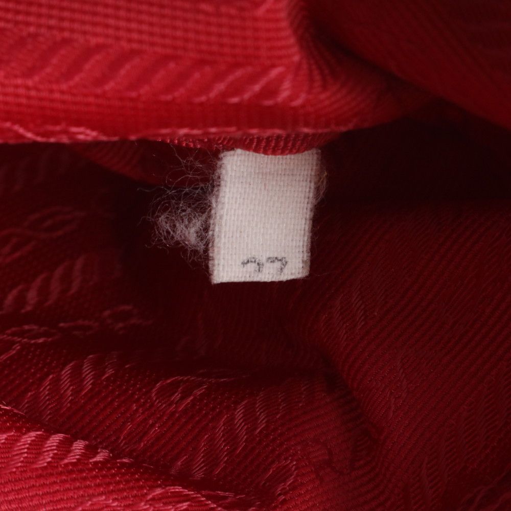 Prada Tessuto Nylon Triangle Logo Tote Shoulder Hand — view 9