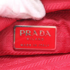 Prada Tessuto Nylon Triangle Logo Tote Shoulder Hand — view 8