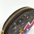 Louis Vuitton Porte Monet Long Coin Case Monogram Brown Fuchsia — view 4