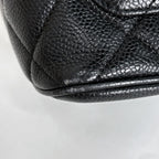 Chanel Reissue Tote CC Logo Quilted Caviar Leather Black — view 3