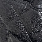 Chanel Reissue Tote CC Logo Quilted Caviar Leather Black — view 4