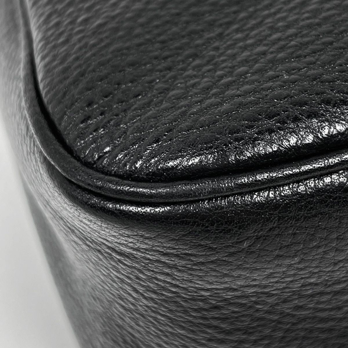 Prada Logo Handbag Pouch Leather Nero — view 3