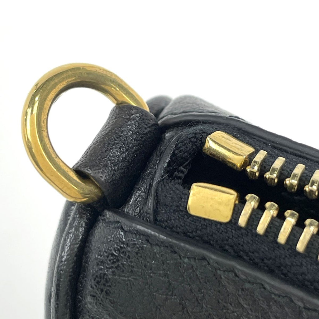 Prada Logo Handbag Pouch Leather Nero — view 4