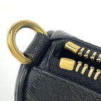 Prada Logo Handbag Pouch Leather Nero — view 4