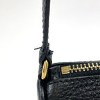 Prada Logo Handbag Pouch Leather Nero — view 5