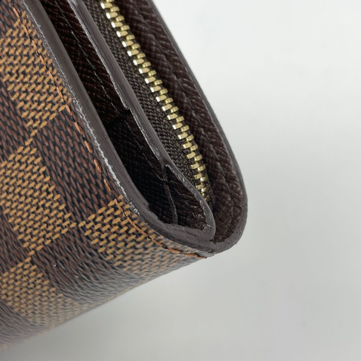 Louis Vuitton Compact Zip Damier Brown Wallet — view 3