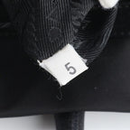 Prada Tessuto Nylon Leather Tote Shoulder Hand Black — view 9
