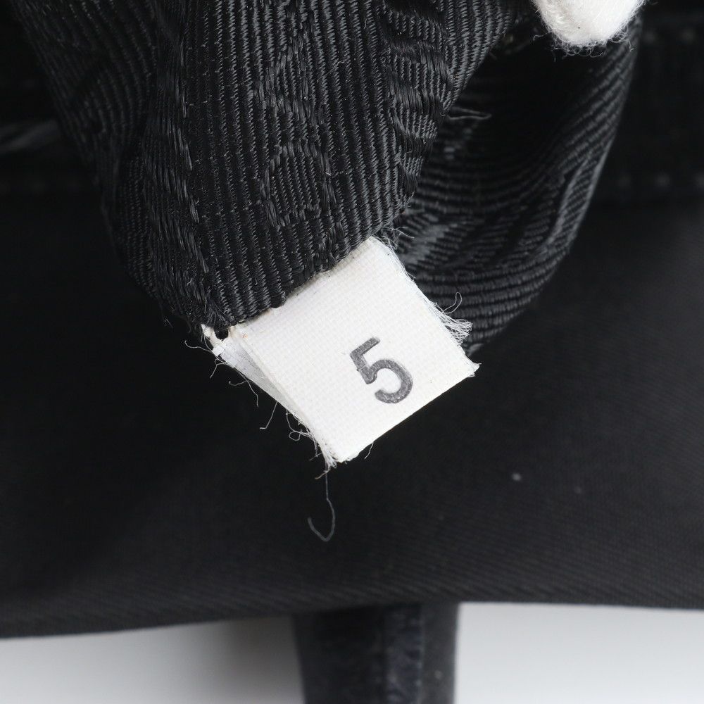 Prada Tessuto Nylon Leather Tote Shoulder Hand Black — view 9