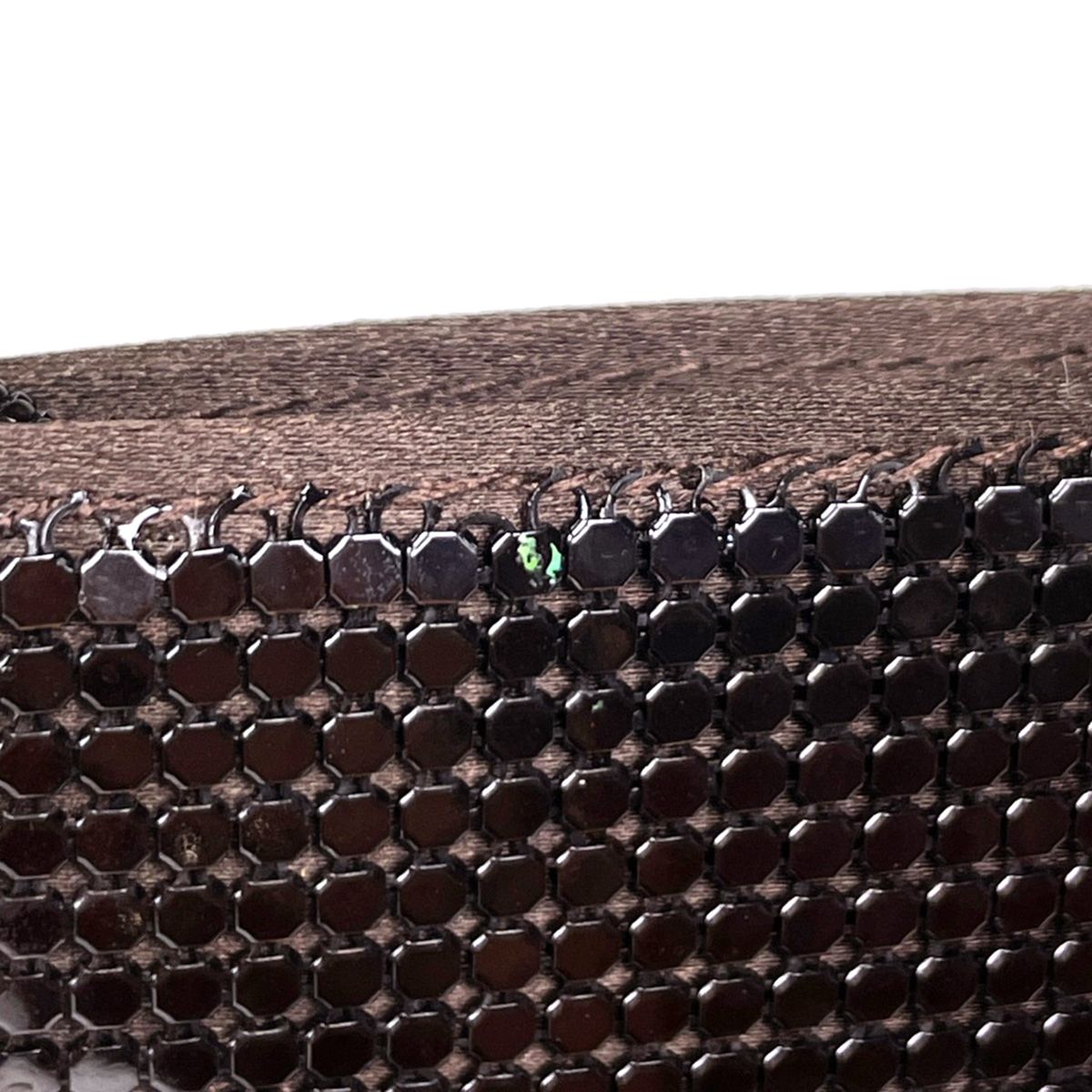 Gucci Mesh Shoulder Bag Party Metal Brown — view 4