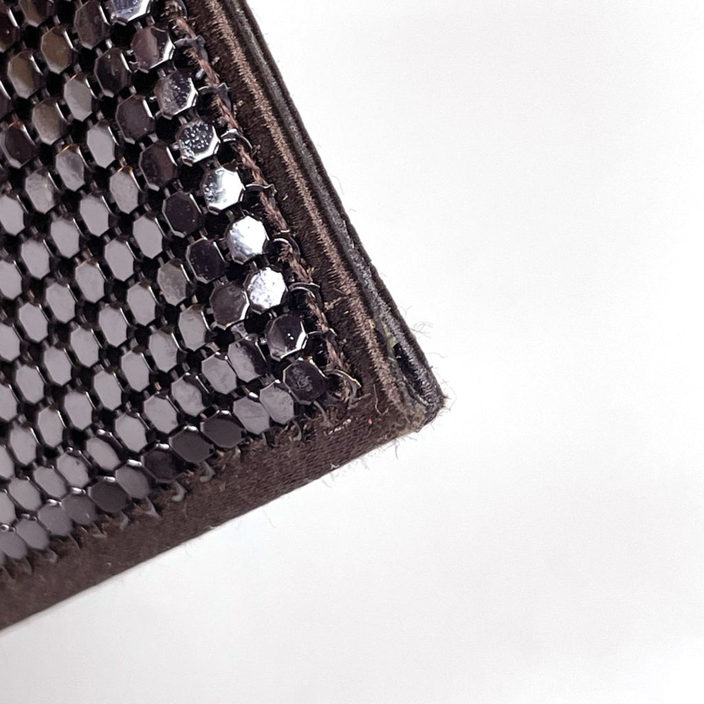 Gucci Mesh Shoulder Bag Party Metal Brown — view 3