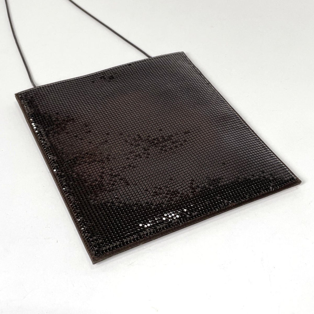 Gucci Mesh Shoulder Bag Party Metal Brown — view 2