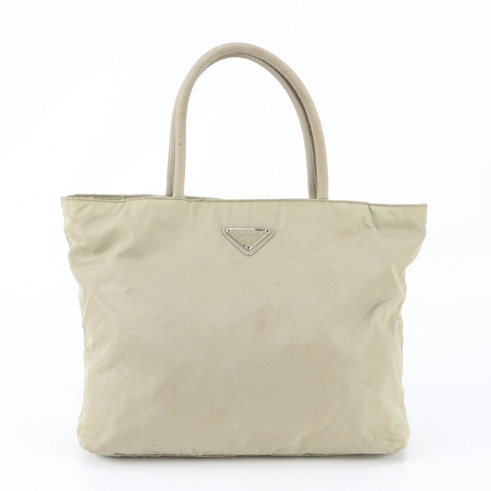 Prada Tessuto Nylon Triangle Logo Tote Shoulder Hand