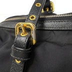 Prada Logo Tote Nylon Nero — view 4