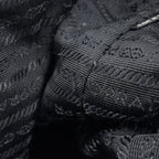 Prada Logo Tote Nylon Nero — view 7