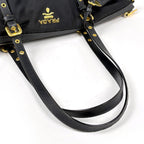 Prada Logo Tote Nylon Nero — view 6