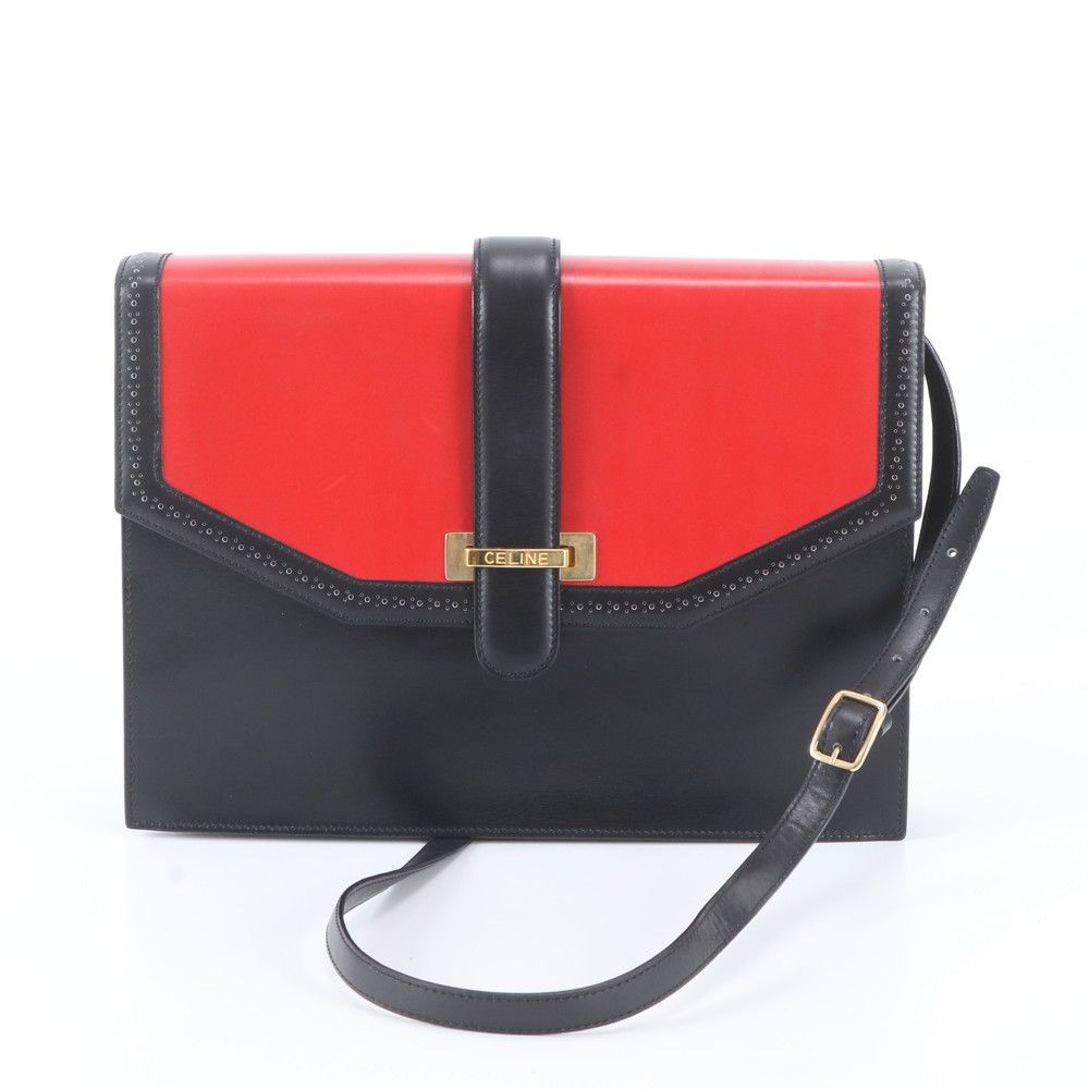 Celine Leather Shoulder Bag Crossbody