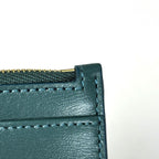 Celine Zip Card Holder Leather Green — view 4