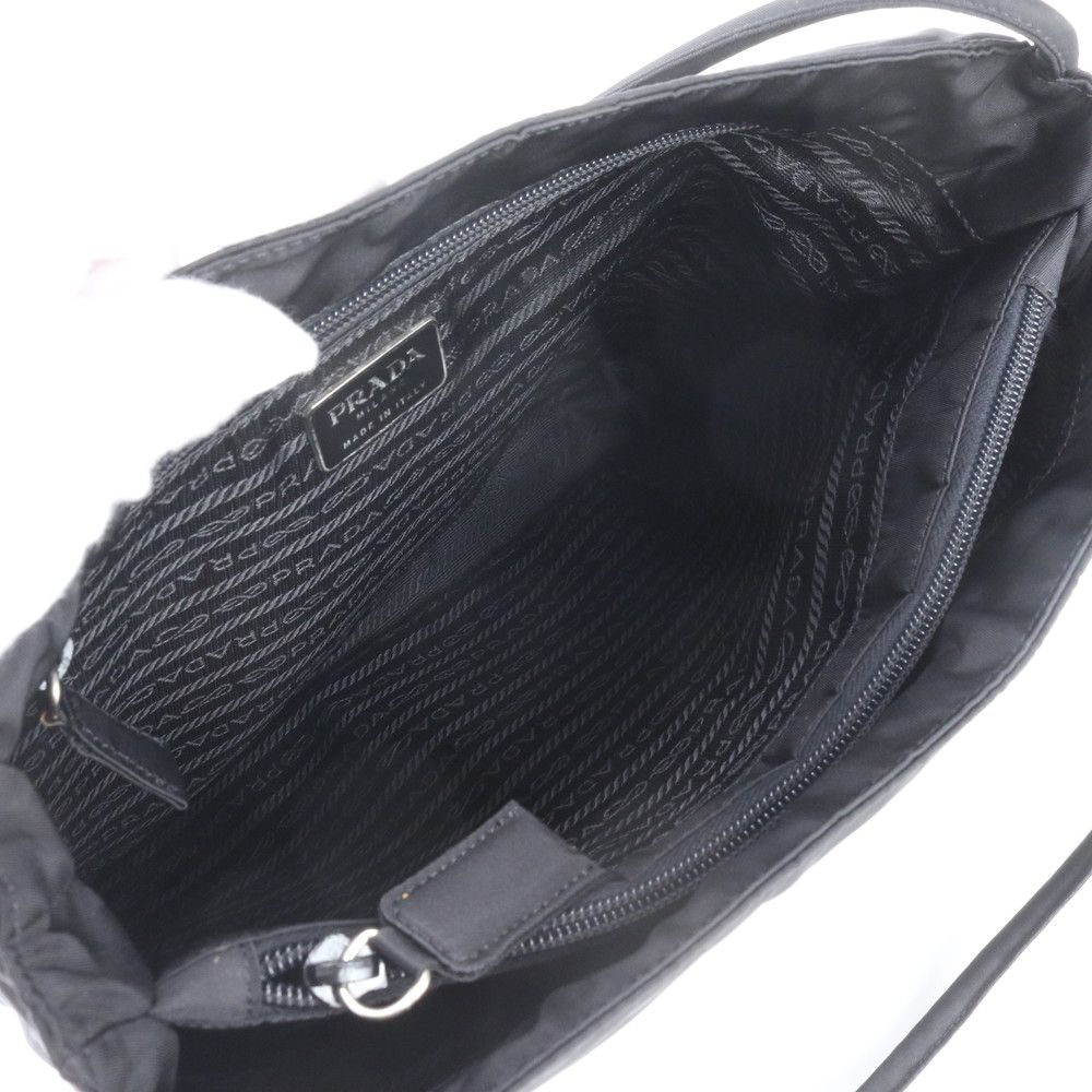 Prada Tessuto Nylon Triangle Logo Tote Shoulder — view 8