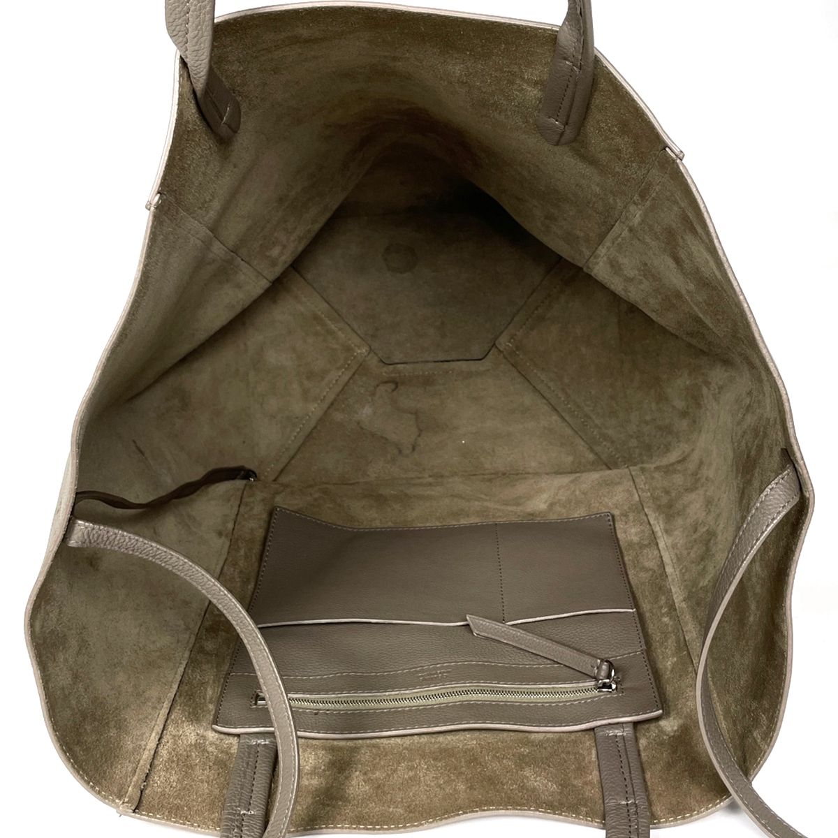 Celine Cabas Phantom Tote Leather Gray — view 7