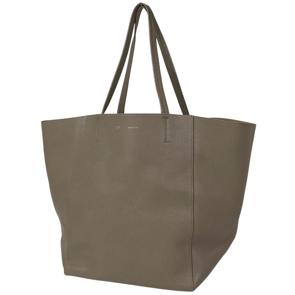 Celine Cabas Phantom Tote Leather Gray