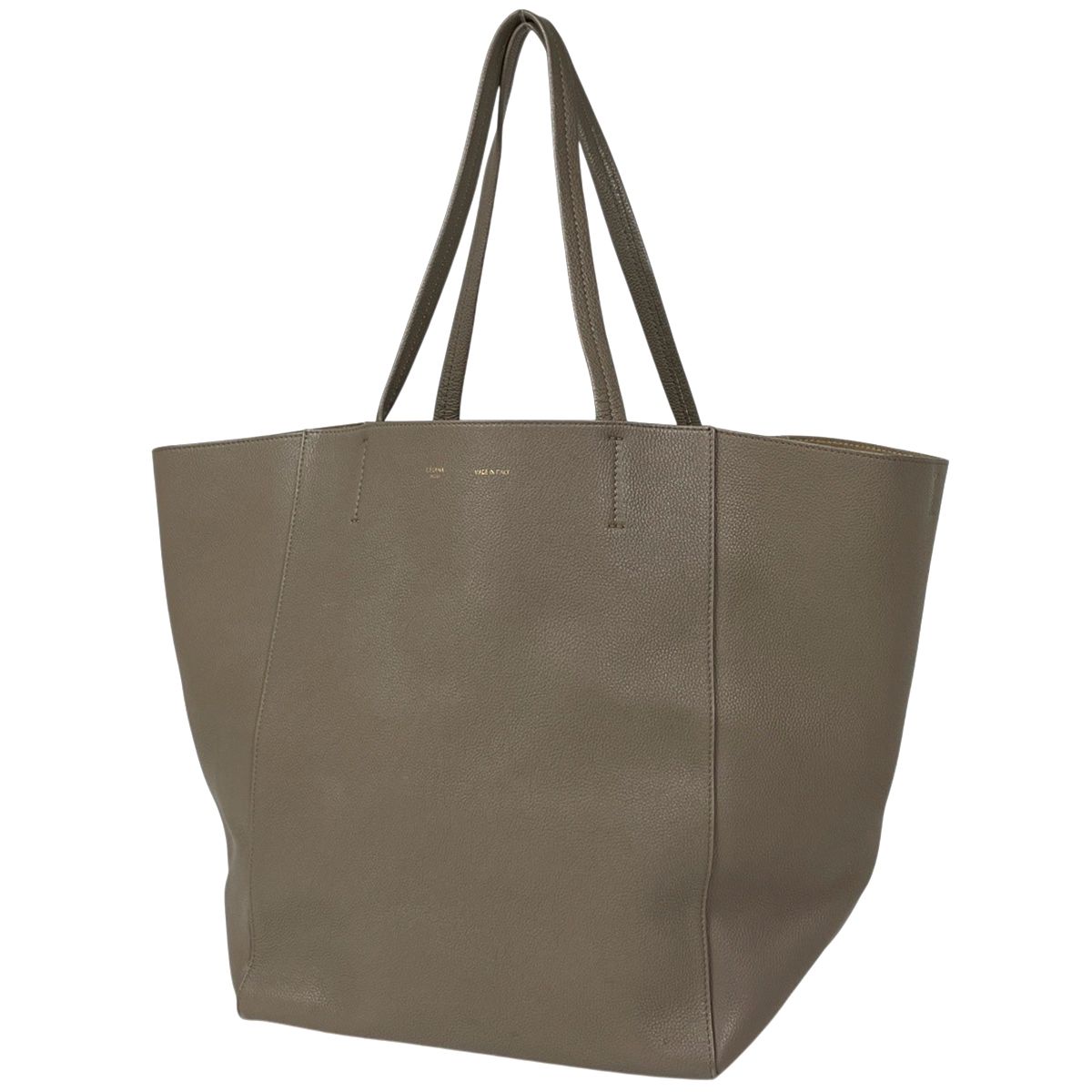 Celine Cabas Phantom Tote Leather Gray
