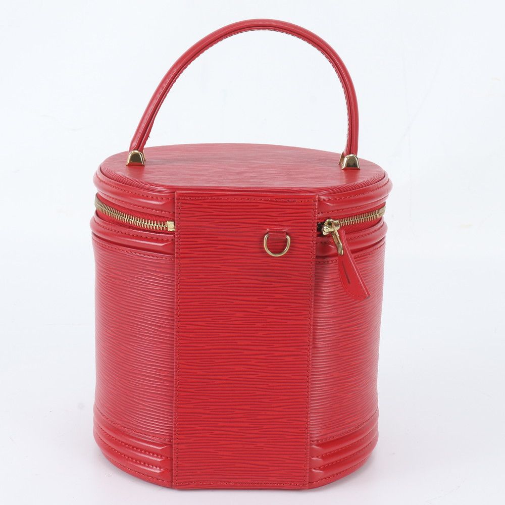 Louis Vuitton Epi Cannes Castilian Red Leather Handbag Vanity — view 3