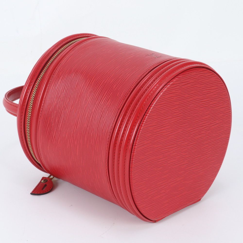 Louis Vuitton Epi Cannes Castilian Red Leather Handbag Vanity — view 5