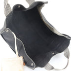 Hermes Cannes PM Pouch Handbag Tote Black Herringbone — view 7