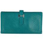 Hermes Bearn Souffle Wallet Chevre Malachite