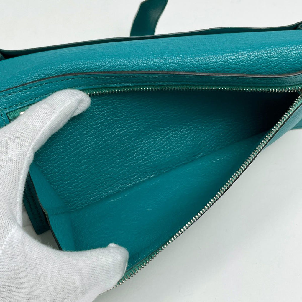Hermes Bearn Souffle Wallet Chevre Malachite — view 7