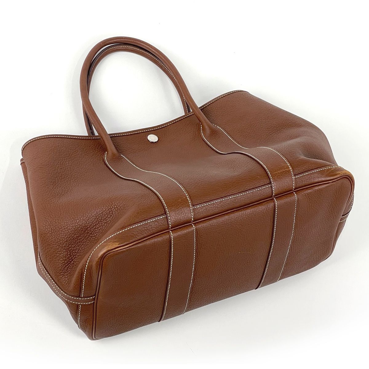 Hermes Garden Party PM Tote Negonda Brown Dando — view 2