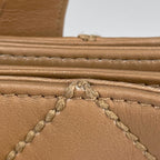 Chanel Wild Stitch Tote CC Logo Leather Beige — view 4