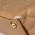 Chanel Wild Stitch Tote CC Logo Leather Beige — view 3
