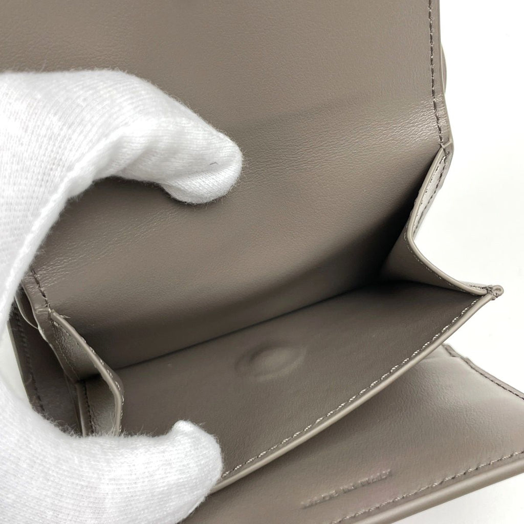 Celine Small Flap Wallet Triomphe Leather Pebble — view 5