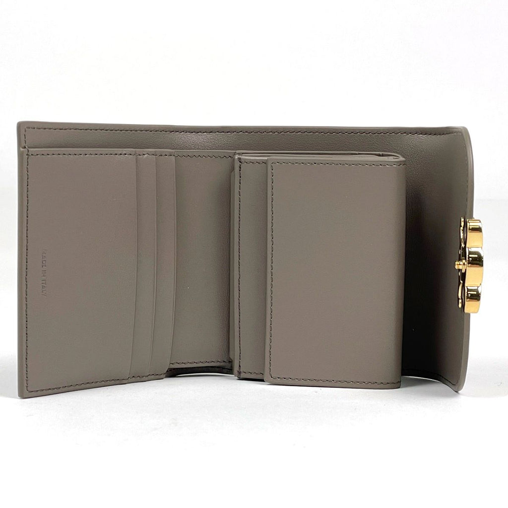 Celine Small Flap Wallet Triomphe Leather Pebble — view 6