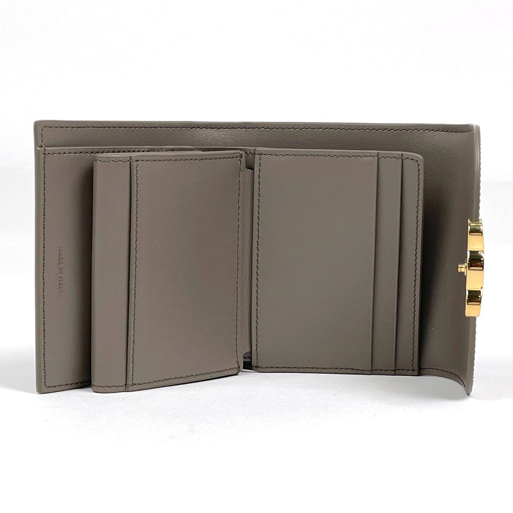 Celine Small Flap Wallet Triomphe Leather Pebble — view 7