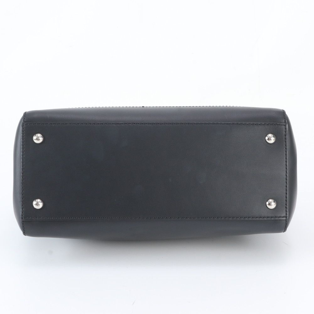 Fendi Com Leather Handbag Black — view 6