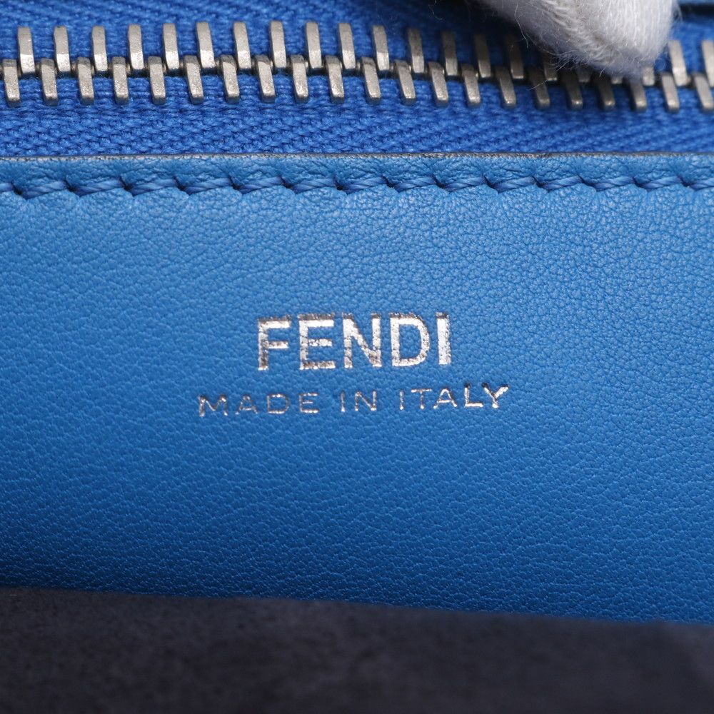 Fendi Com Leather Handbag Black — view 9