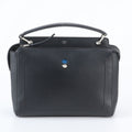 Fendi Com Leather Handbag Black