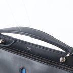 Fendi Com Leather Handbag Black — view 2