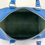 Louis Vuitton Speedy 30 Mini Boston Handbag Epi Toledo Blue — view 8