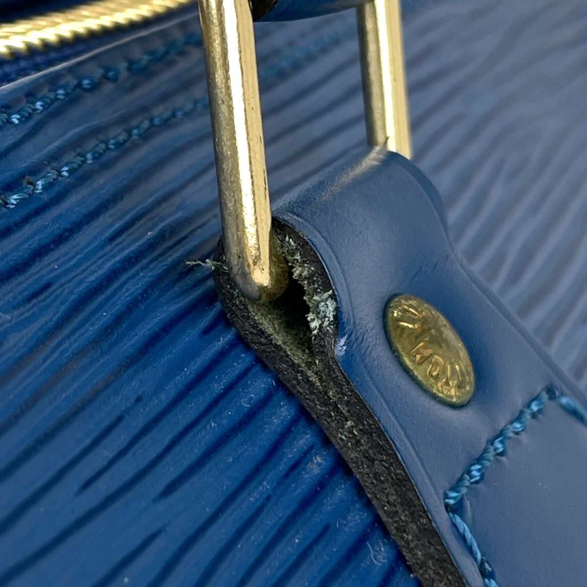 Louis Vuitton Speedy 30 Mini Boston Handbag Epi Toledo Blue — view 4