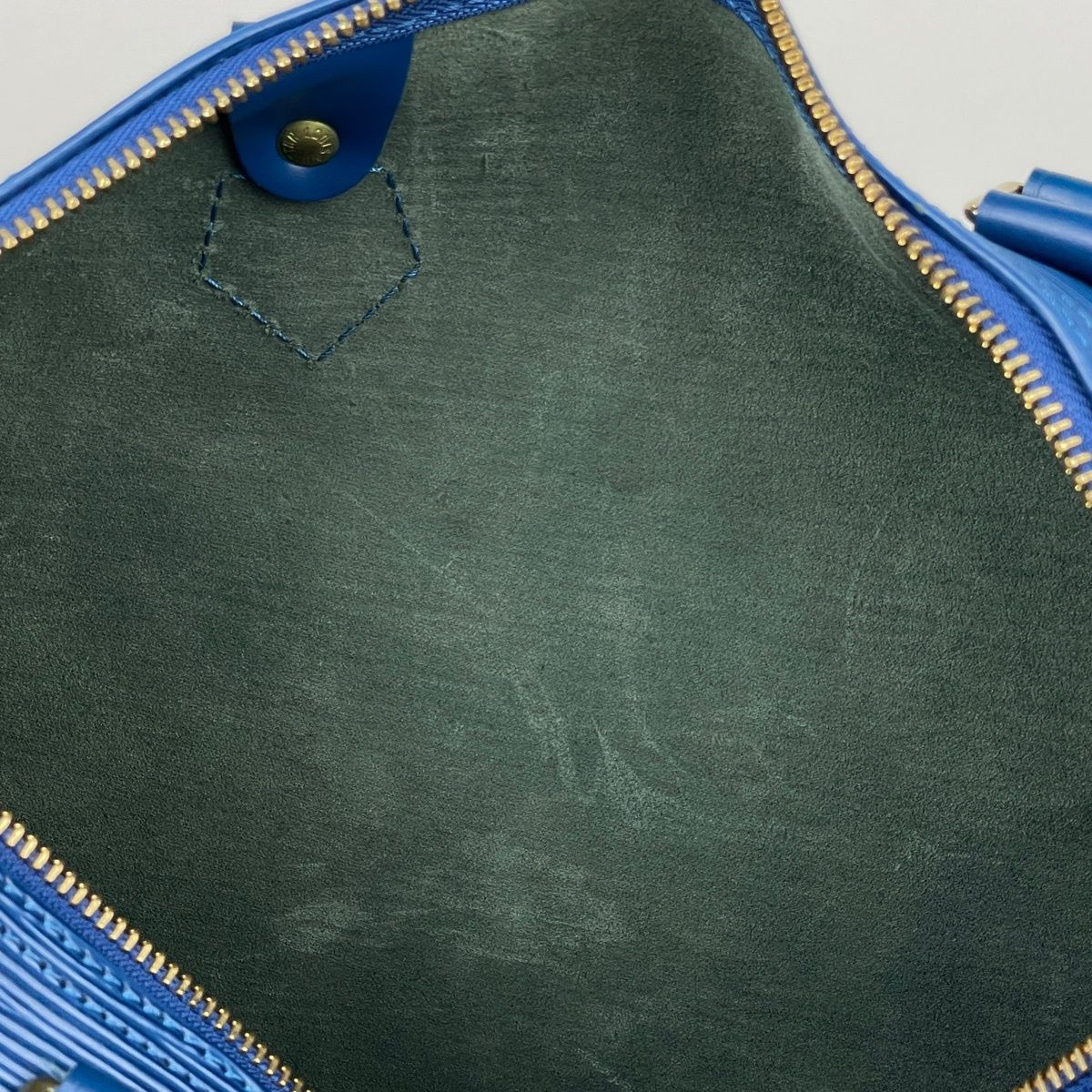 Louis Vuitton Speedy 30 Mini Boston Handbag Epi Toledo Blue — view 7